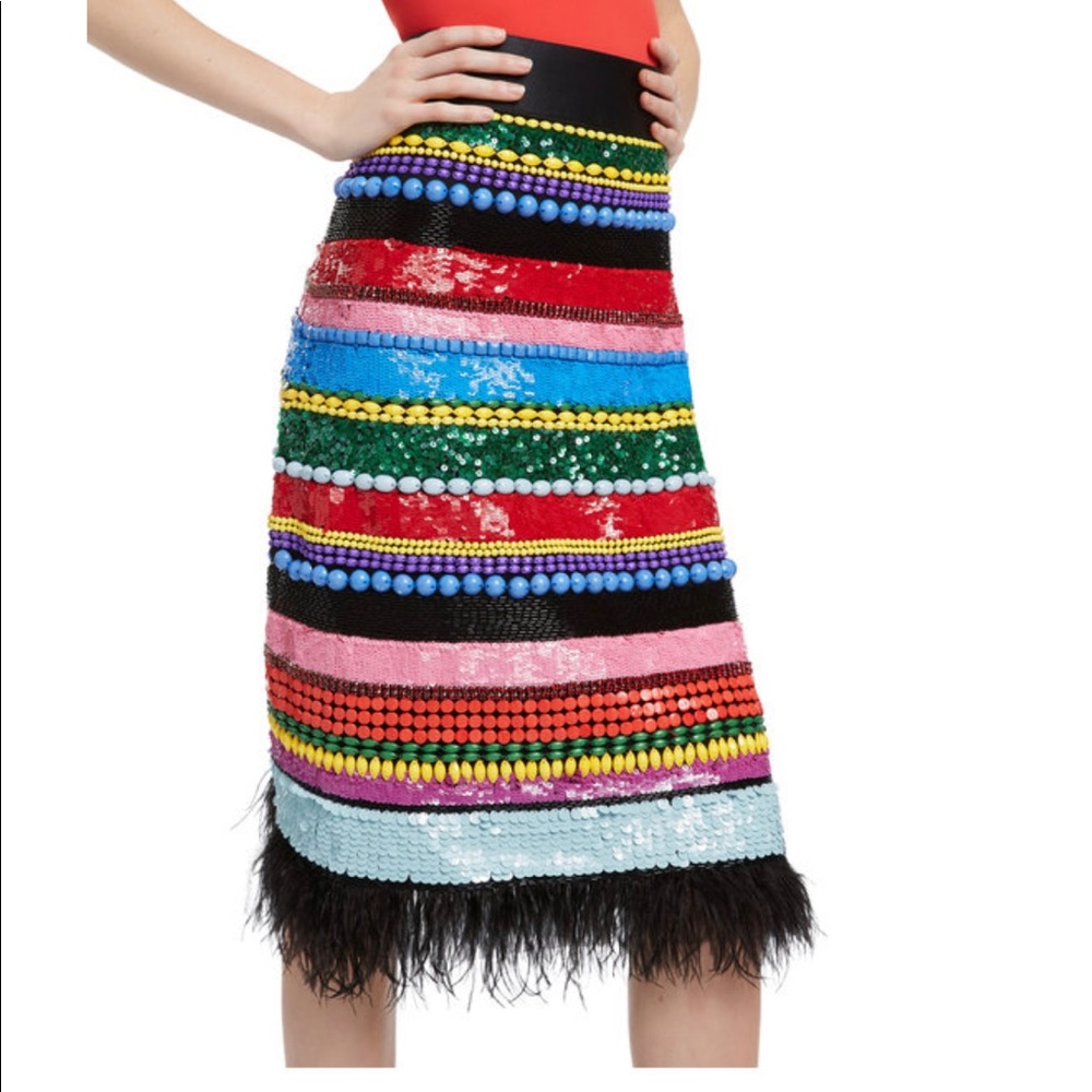 Alice + Olivia Beaded Skirt
